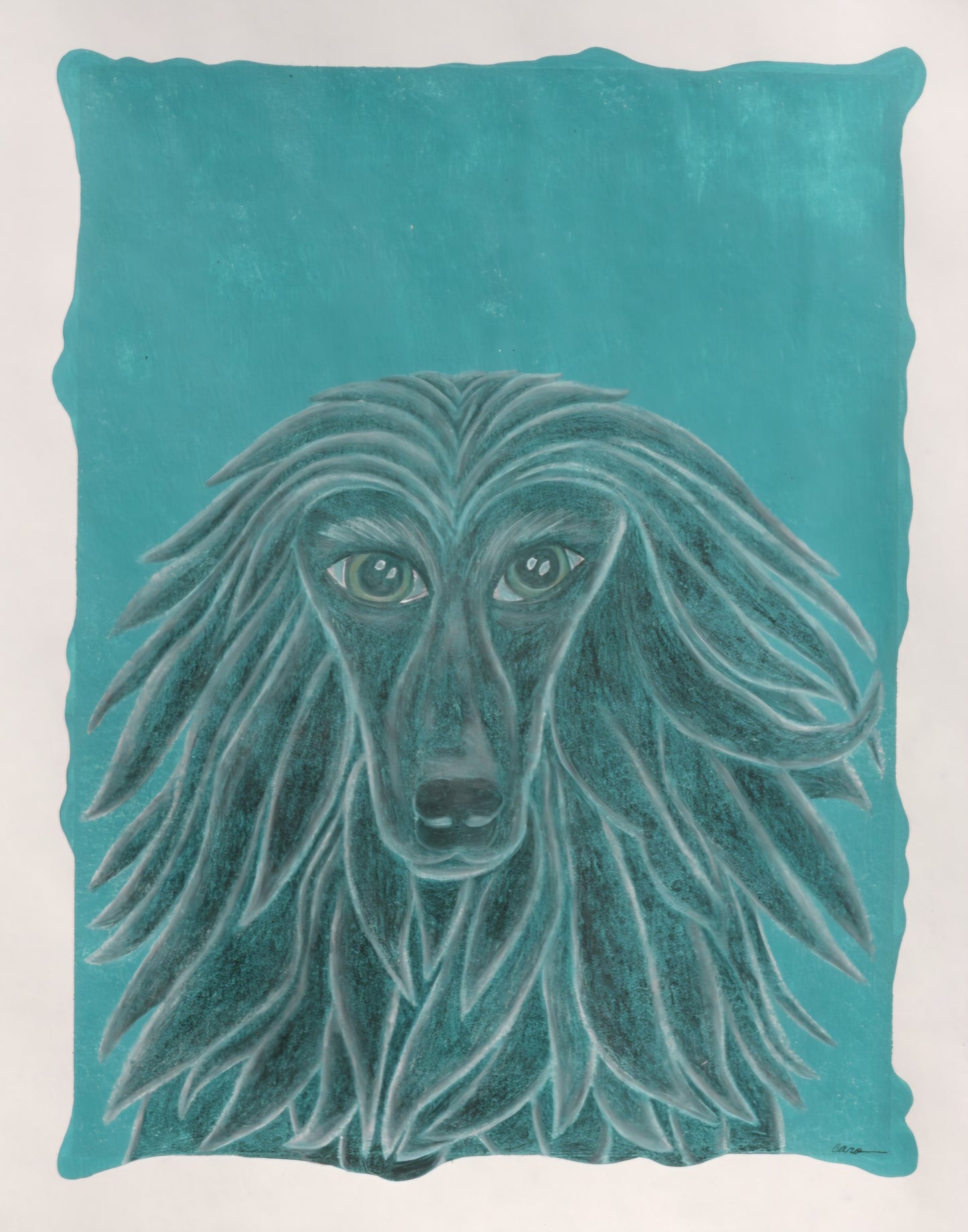 Caroline Gonzales: “Dog #5: Afghan Hound"
