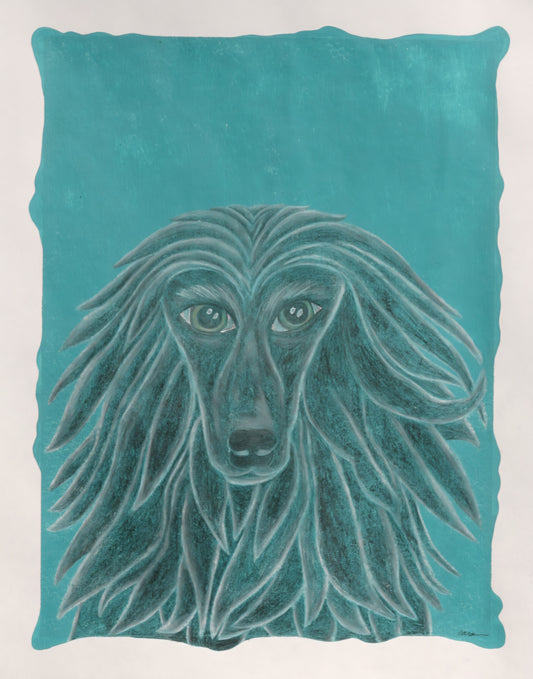 Caroline Gonzales: “Dog #5: Afghan Hound"